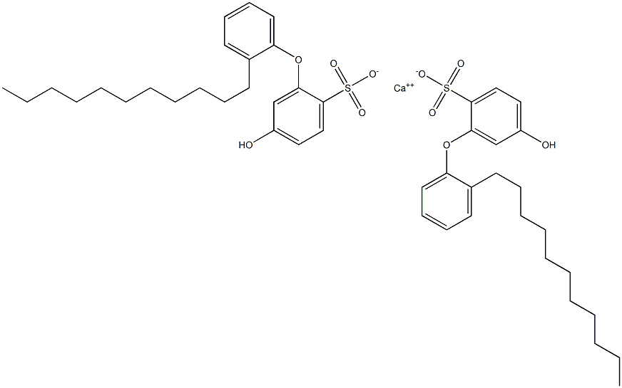 Bis(5-hydroxy-2'-undecyl[oxybisbenzene]-2-sulfonic acid)calcium salt Structure