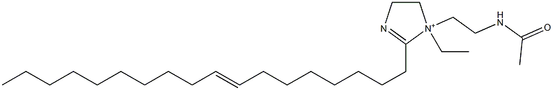 1-[2-(Acetylamino)ethyl]-1-ethyl-2-(8-octadecenyl)-2-imidazoline-1-ium,,结构式