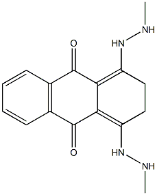 2,3-Dihydro-1,4-bis(2-methylhydrazino)-9,10-anthraquinone Structure