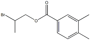3,4-Dimethylbenzenecarboxylic acid 2-bromopropyl ester,,结构式