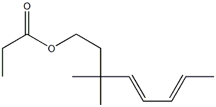 Propionic acid 3,3-dimethyl-4,6-octadienyl ester 结构式