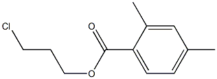 2,4-Dimethylbenzenecarboxylic acid 3-chloropropyl ester 结构式