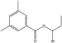 3,5-Dimethylbenzenecarboxylic acid 1-bromopropyl ester,,结构式