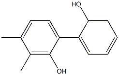 3,4-Dimethyl-1,1'-biphenyl-2,2'-diol 结构式