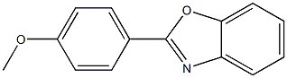 2-(4-Methoxyphenyl)-benzoxazole Struktur