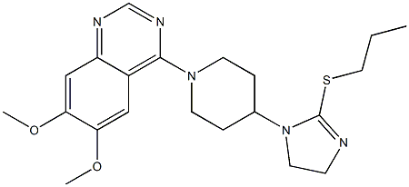 1-[1-(6,7-Dimethoxyquinazolin-4-yl)piperidin-4-yl]-2-(propylthio)-2-imidazoline