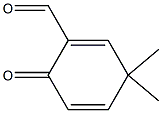 6-Oxo-3,3-dimethyl-1,4-cyclohexadiene-1-carbaldehyde Structure