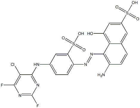 6-Amino-5-[[4-[(5-chloro-2,6-difluoro-4-pyrimidinyl)amino]-2-sulfophenyl]azo]-4-hydroxy-2-naphthalenesulfonic acid