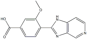 4-(1H-Imidazo[4,5-c]pyridin-2-yl)-3-methoxybenzoic acid Struktur