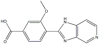 4-(1H-Imidazo[4,5-c]pyridin-2-yl)-3-methoxybenzoic acid,,结构式