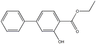 2-Hydroxy-4-phenylbenzoic acid ethyl ester Struktur