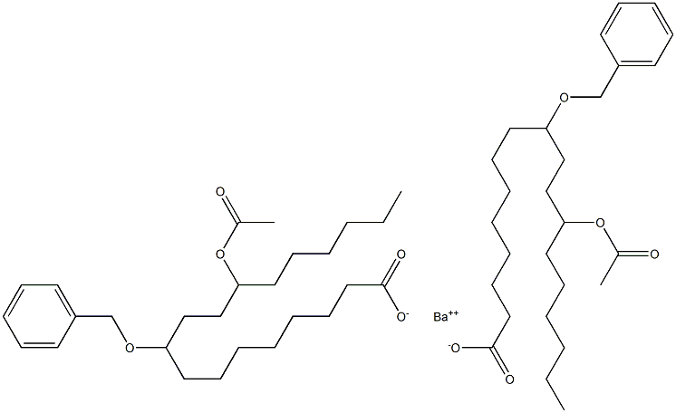 Bis(9-benzyloxy-12-acetyloxystearic acid)barium salt|