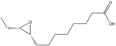 (9R,10S)-9,10-エポキシドデカン酸 化学構造式