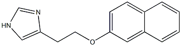 4-[2-(2-Naphtyloxy)ethyl]-1H-imidazole,,结构式