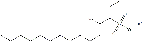 4-Hydroxypentadecane-3-sulfonic acid potassium salt Struktur