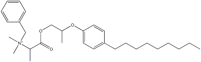 N,N-Dimethyl-N-benzyl-N-[1-[[2-(4-nonylphenyloxy)propyl]oxycarbonyl]ethyl]aminium Structure