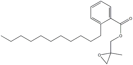 2-ウンデシル安息香酸2-メチルグリシジル 化学構造式