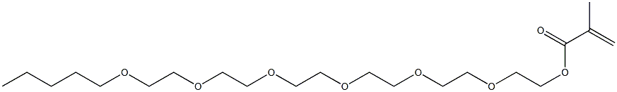 Methacrylic acid 2-[2-[2-[2-[2-(2-pentyloxyethoxy)ethoxy]ethoxy]ethoxy]ethoxy]ethyl ester 结构式