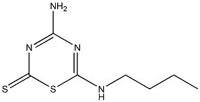 4-Amino-6-(butylamino)-2H-1,3,5-thiadiazine-2-thione Struktur