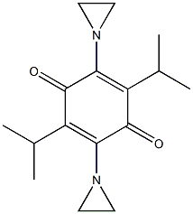 3,6-Diisopropyl-2,5-di(1-aziridinyl)-p-benzoquinone 结构式