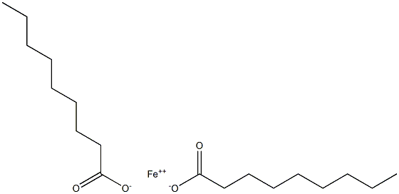 Dinonanoic acid iron(II) salt Struktur