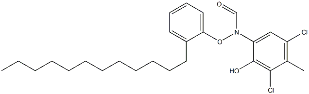 2-(2-Dodecylphenoxyformylamino)-4,6-dichloro-5-methylphenol