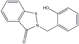 2-[2-Hydroxybenzyl]-1,2-benzisothiazol-3(2H)-one,,结构式