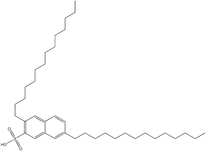 3,7-Ditetradecyl-2-naphthalenesulfonic acid,,结构式