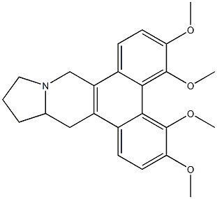 3,4,5,6-Tetramethoxy-9,11,12,13,13a,14-hexahydrodibenzo[f,h]pyrrolo[1,2-b]isoquinoline Structure