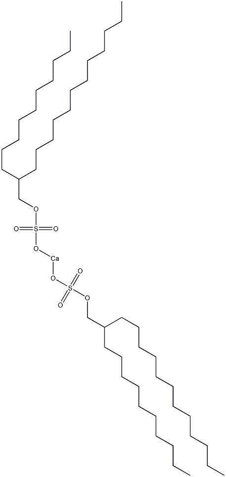 Bis(2-decyltetradecyloxysulfonyloxy)calcium 结构式