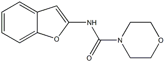 N-(2-Benzofuranyl)-4-morpholinecarboxamide 结构式