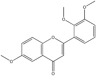 2',3',6-Trimethoxyflavone Structure
