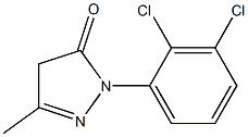 1-(2,3-ジクロロフェニル)-3-メチル-5(4H)-ピラゾロン 化学構造式