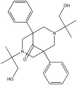 3,7-Bis(1,1-dimethyl-2-hydroxyethyl)-1,5-diphenyl-3,7-diazabicyclo[3.3.1]nonan-9-one