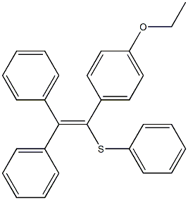 1-(4-Ethoxyphenyl)-1-phenylthio-2,2-diphenylethene Structure