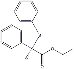[R,(-)]-2-Phenyl-2-(phenylthio)propionic acid ethyl ester Struktur