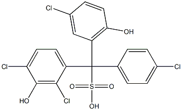 (4-Chlorophenyl)(3-chloro-6-hydroxyphenyl)(2,4-dichloro-3-hydroxyphenyl)methanesulfonic acid