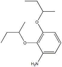 2,3-ジ(sec-ブチルオキシ)アニリン 化学構造式