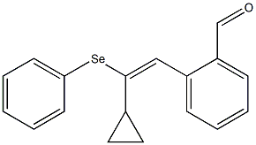2-(2-Cyclopropyl-2-phenylselenoethenyl)benzaldehyde Struktur