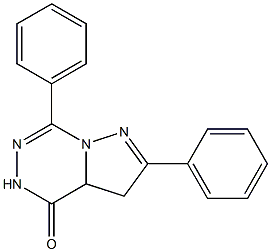 2,7-Diphenyl-3,3a-dihydropyrazolo[1,5-d][1,2,4]triazin-4(5H)-one Structure