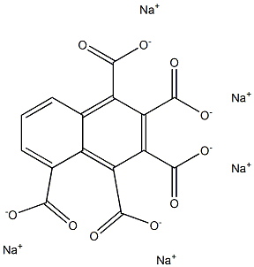 1,2,3,4,5-Naphthalenepentacarboxylic acid pentasodium salt Struktur