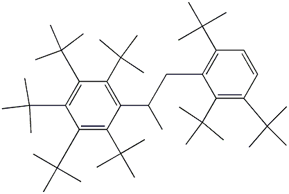 2-(ペンタ-tert-ブチルフェニル)-1-(2,3,6-トリ-tert-ブチルフェニル)プロパン 化学構造式