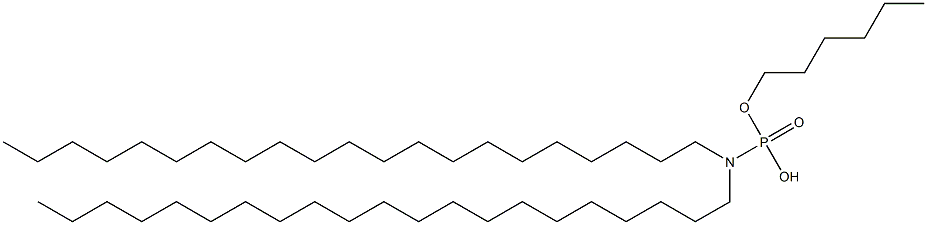 N,N-Dihenicosylamidophosphoric acid hydrogen hexyl ester Structure