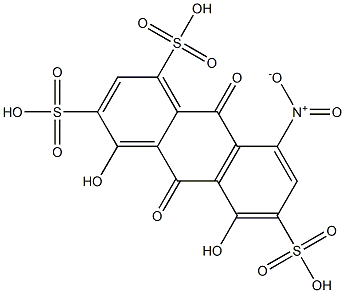 4,5-Dihydroxy-8-nitro-9,10-dihydro-9,10-dioxoanthracene-1,3,6-trisulfonic acid