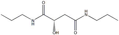 [S,(-)]-2-Hydroxy-N,N'-dipropylsuccinamide 结构式
