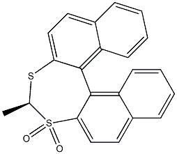 (S)-4-Methyldinaphtho[2,1-d:1',2'-f][1,3]dithiepin 3,3-dioxide Struktur