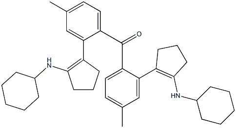 [2-(Cyclohexylamino)-1-cyclopentenyl](4-methylphenyl) ketone 结构式