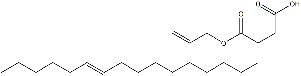 3-(10-Hexadecenyl)succinic acid 1-hydrogen 4-allyl ester Struktur
