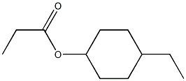 Propionic acid 4-ethylcyclohexyl ester Struktur