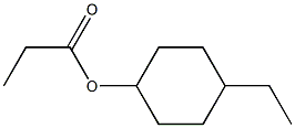 Propionic acid 4-ethylcyclohexyl ester Structure